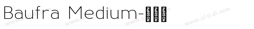 Baufra Medium字体转换